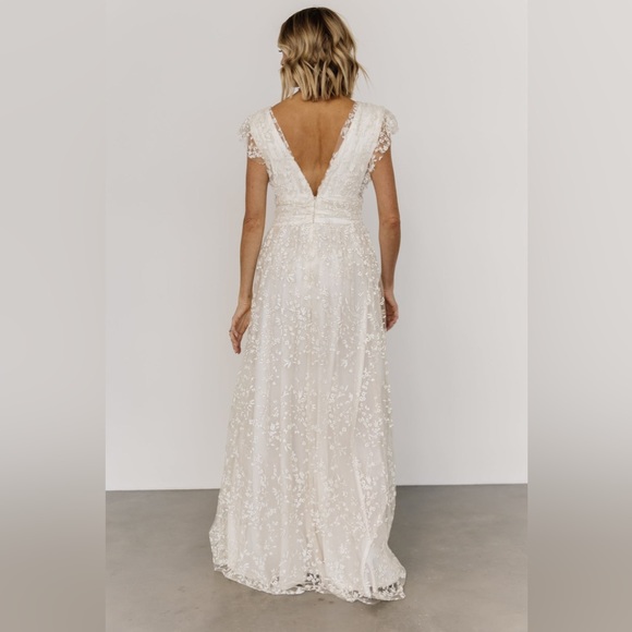 (White) Arline shimmer gown (Baltic Born) - Picture 5 of 14